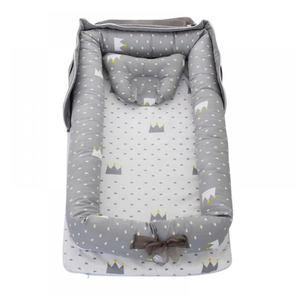 Genevrier Portable Crib Baby Portable Bassinet Nest Lounger - Picture 1 of 10